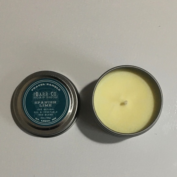 Barr Co Spanish Lime Portable Travel Candle Tin 2.0 OZ - Picture 4 of 5